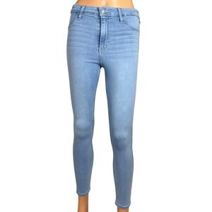 Hollister Light Blue High-Rise Skinny Jeans